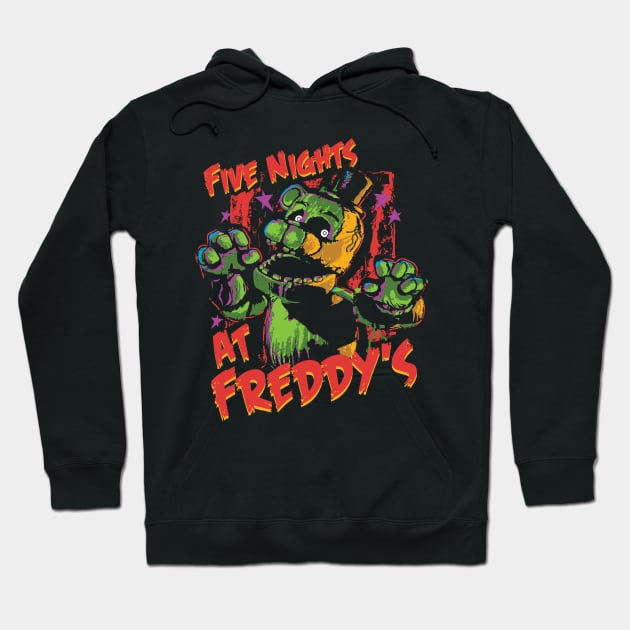 Five Nights At Freddy's Phantom Freddy Hoodie by DeepFriedArt